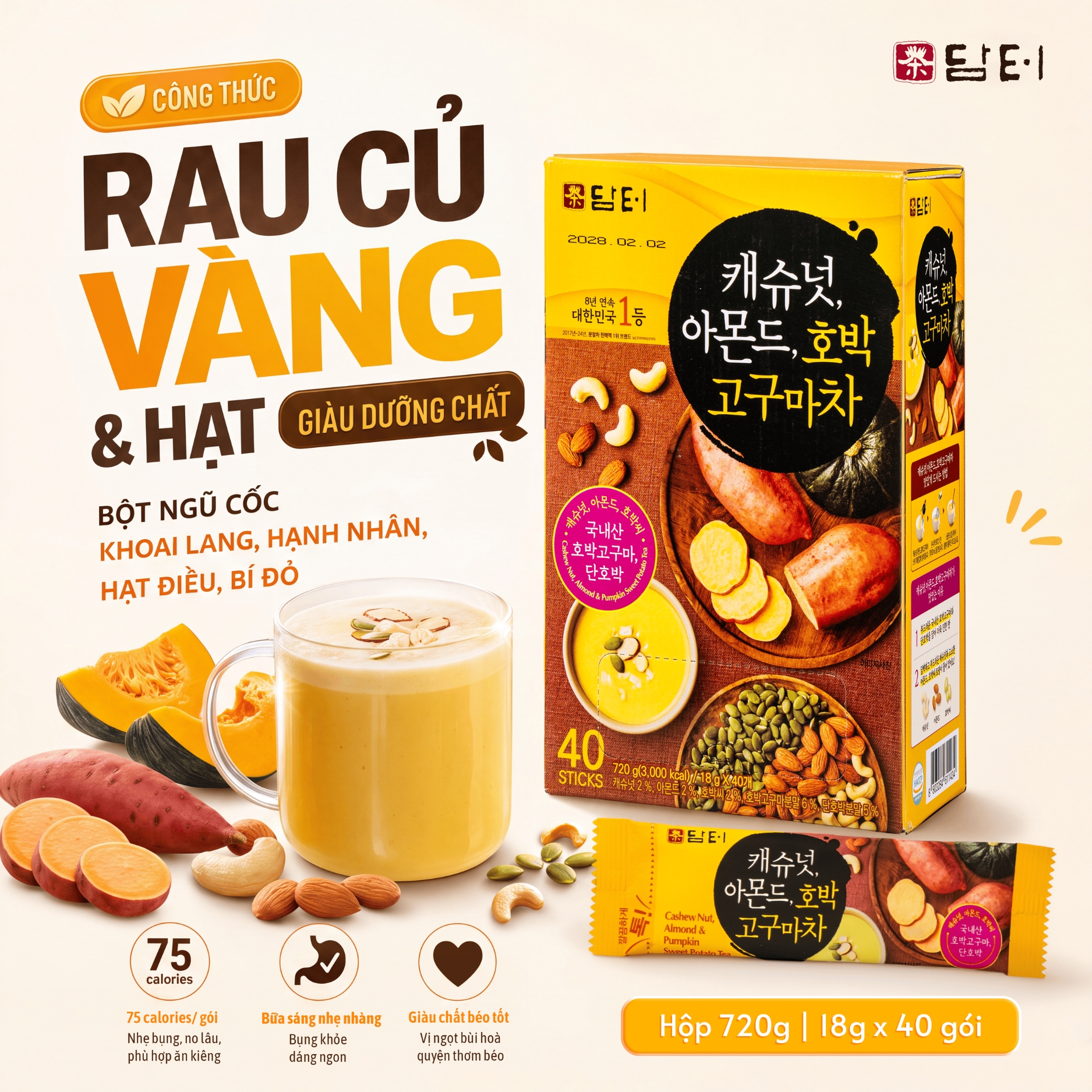 Bột ngũ cốc khoai lang