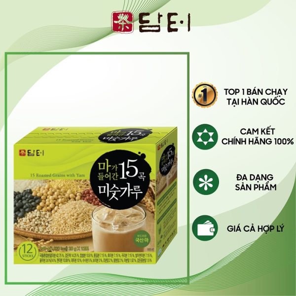 Bột ngũ cốc 15 loại hạt Damtuh Hàn Quốc