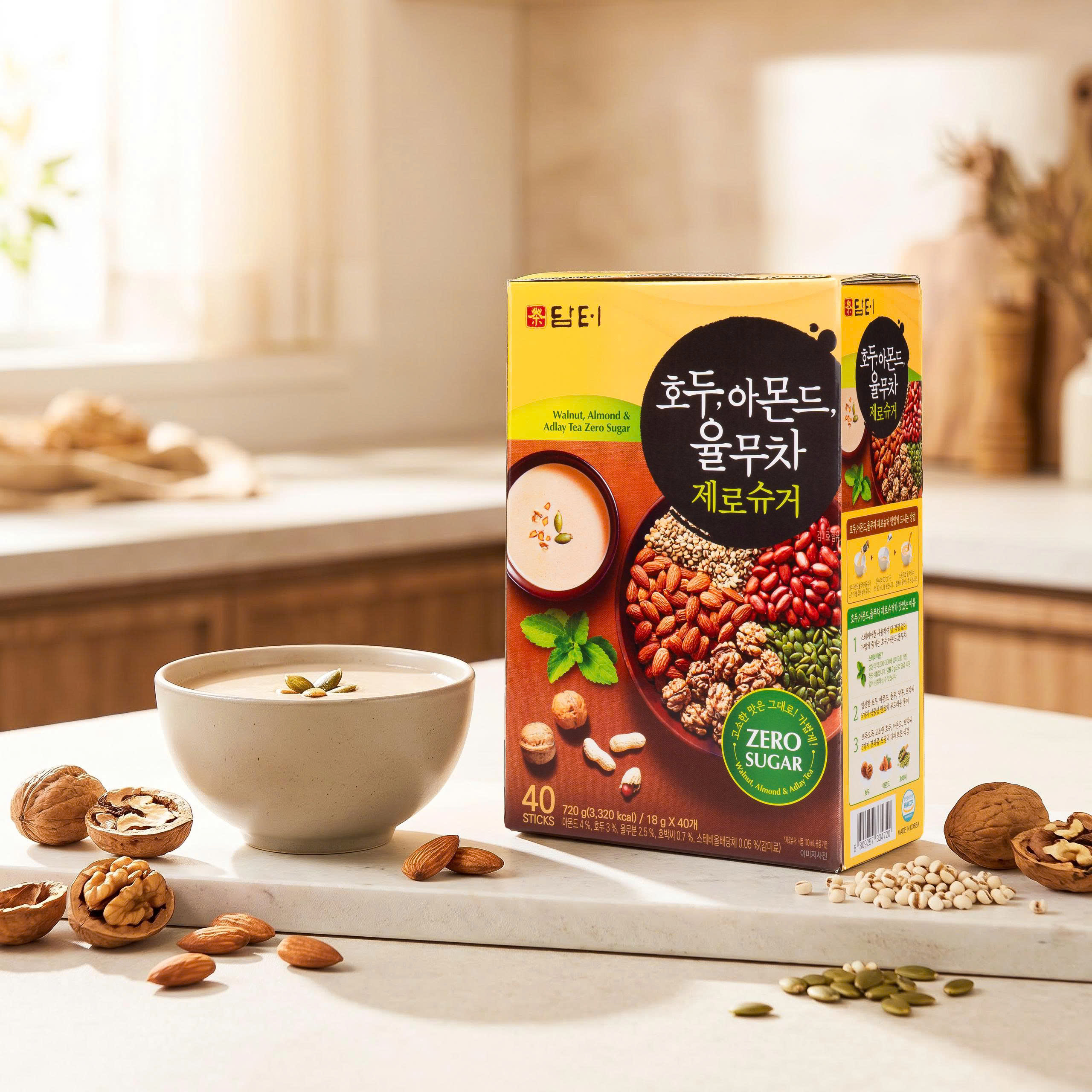 Bột ngũ cốc không đường tinh luyện Damtuh - Hộp 40 gói - Ảnh 10
