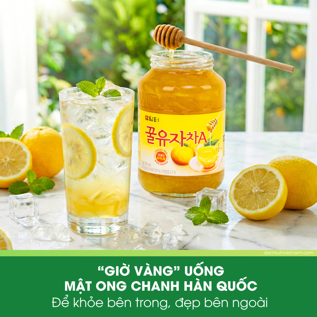 mật ong chanh hàn quốc